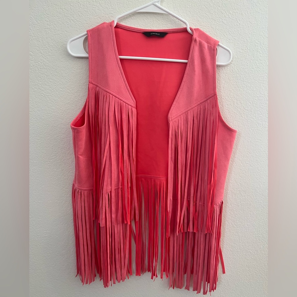 Hot Pink Vest with Frills
